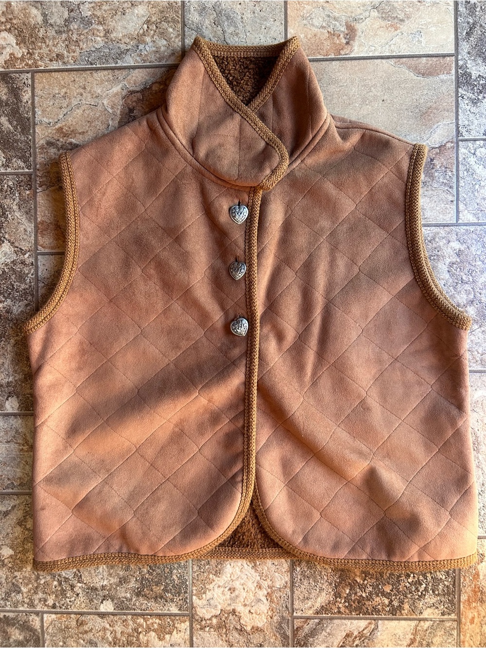 VINTAGE 90s County Clothing Co "Cheyenne Collection" Quilted Western Vest, Large